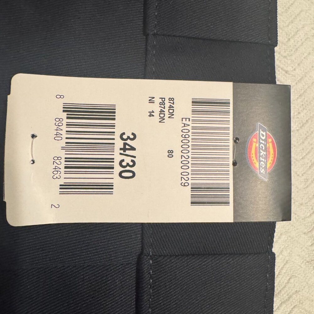 4 Dickies Original 874 Work Pants - 3 Black and 1 dark blue pants - all 34x30 - Picture 7 of 8